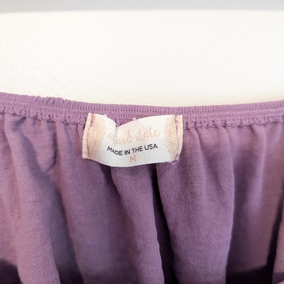 Altar'd State Dusky Purple Crop with Tie-back - Picture 3 of 3